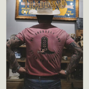 TRAD BAND WESTERNVINTAGE TEE - Red