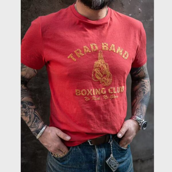 TRAD BAND WESTEN VINTAGE TEE Bullhead Double Snake American Retro