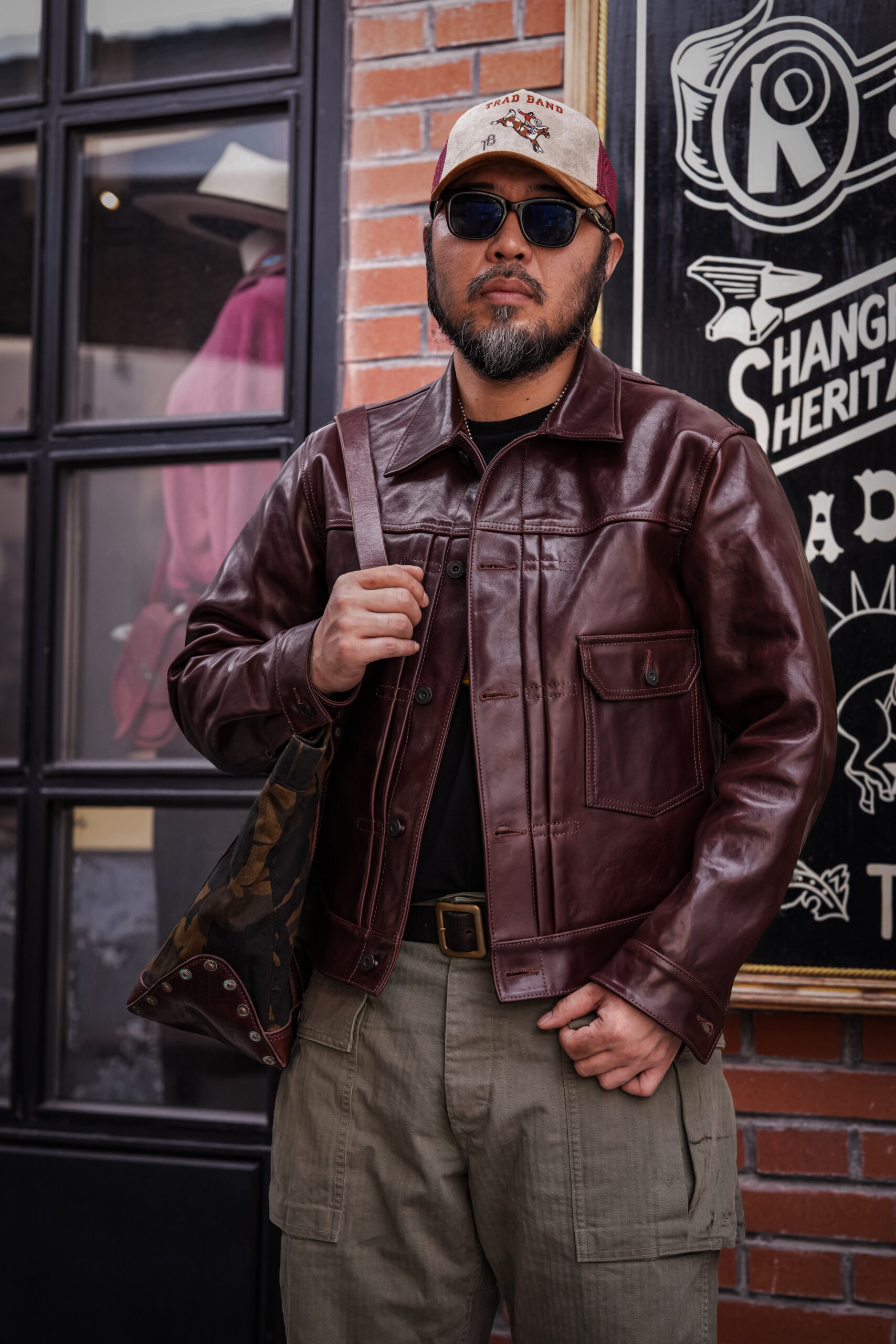 TRAD BAND 506 vintage leather jacket