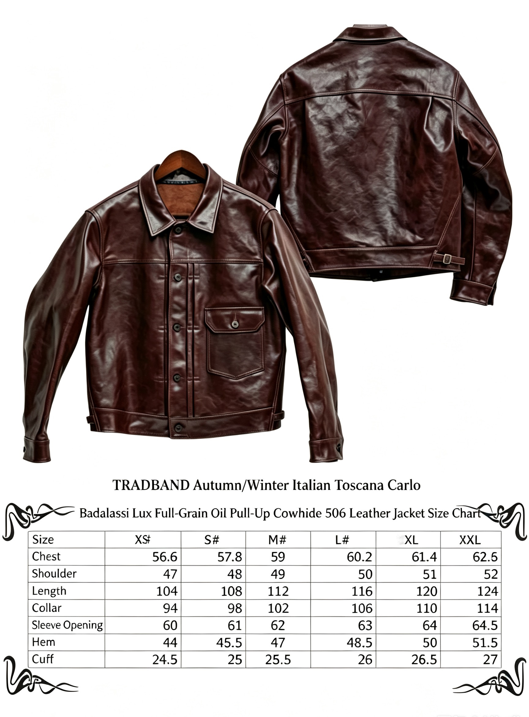 TRAD BAND 506 vintage leather jacket - Image 11
