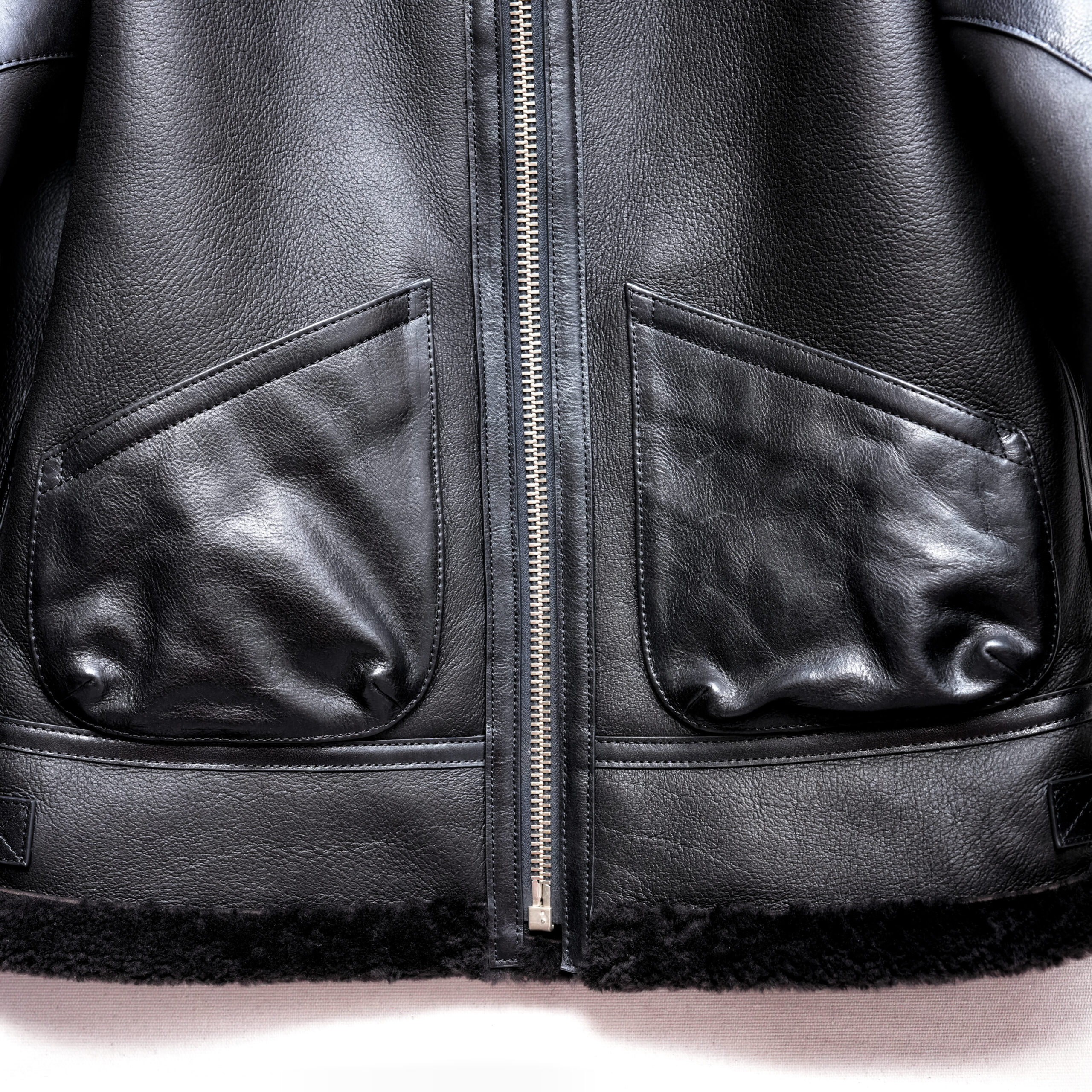TRAD BAND B3 Fitted Fur Flight Jacket - Image 9