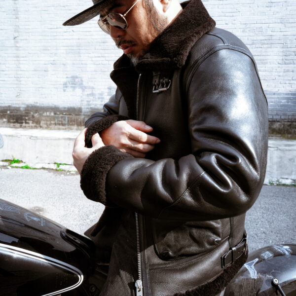 TRAD BAND B3 Fitted Fur Flight Jacket