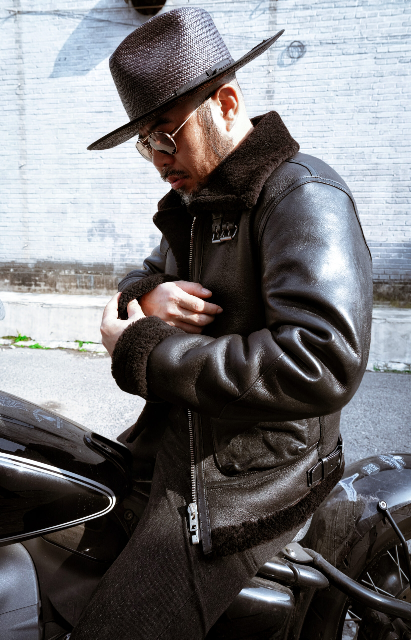 TRAD BAND B3 Fitted Fur Flight Jacket
