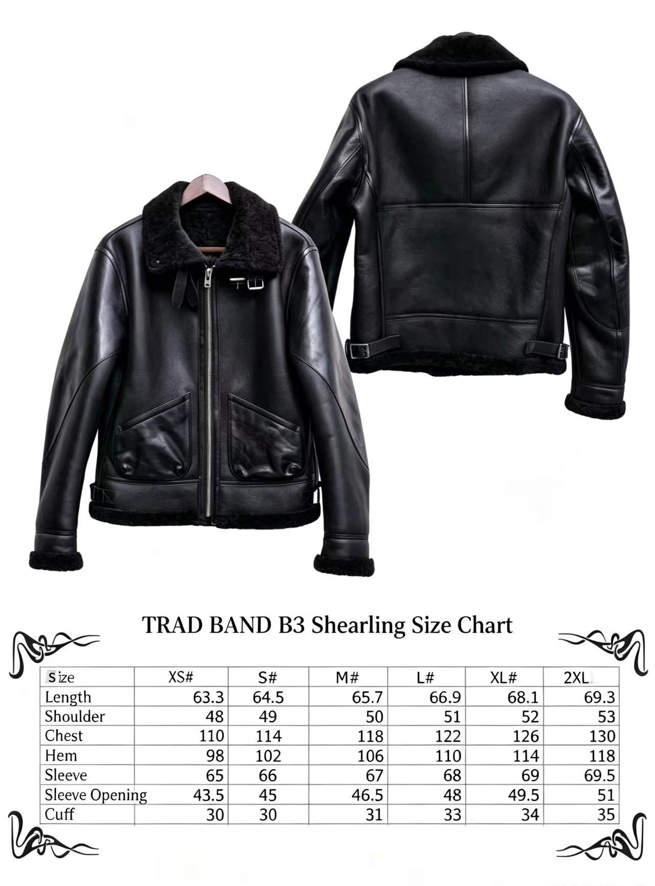 TRAD BAND B3 Fitted Fur Flight Jacket - Image 16