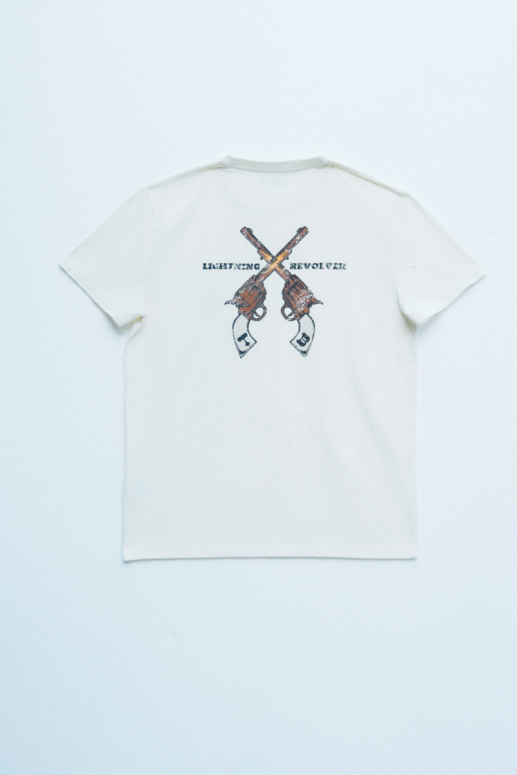 TRADBAND26 new T-shirt, double gun embroidery series: washed black, washed white - Image 3
