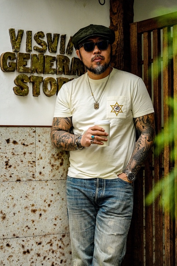 TRADBAND26 new T-shirt, double gun embroidery series: washed black, washed white - Image 5
